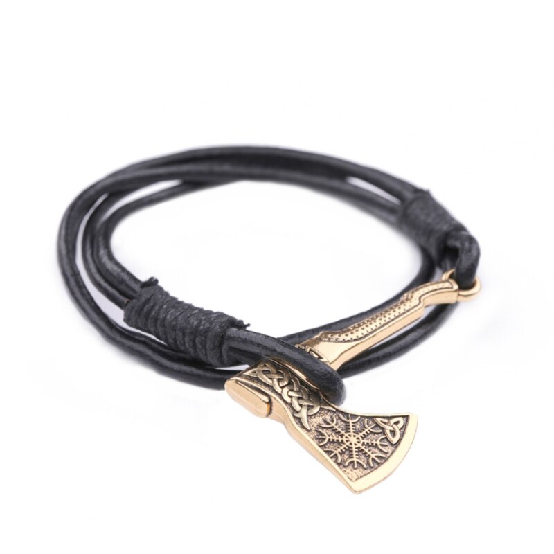 Viking Slavic Aegishjalmur Axe Bracelet - Elementsofthewitch