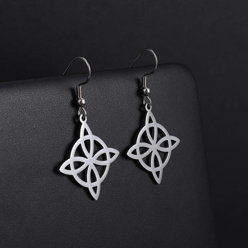 Trinity Knot Witch's Amulet Earrings