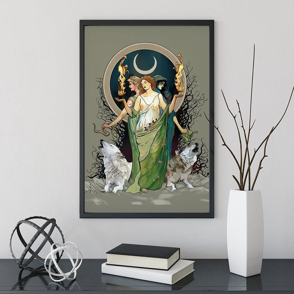 Hecate Canvas Paintings - Elementsofthewitch
