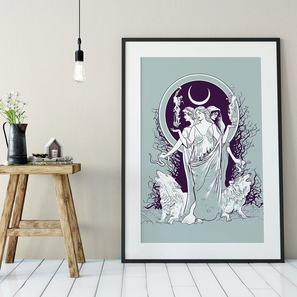 Hecate Canvas Paintings - Elementsofthewitch