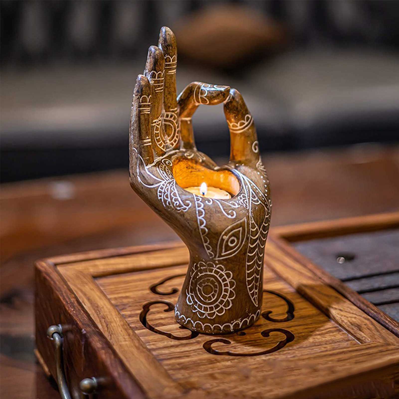 1pc Buddha Candle Holder - Elementsofthewitch
