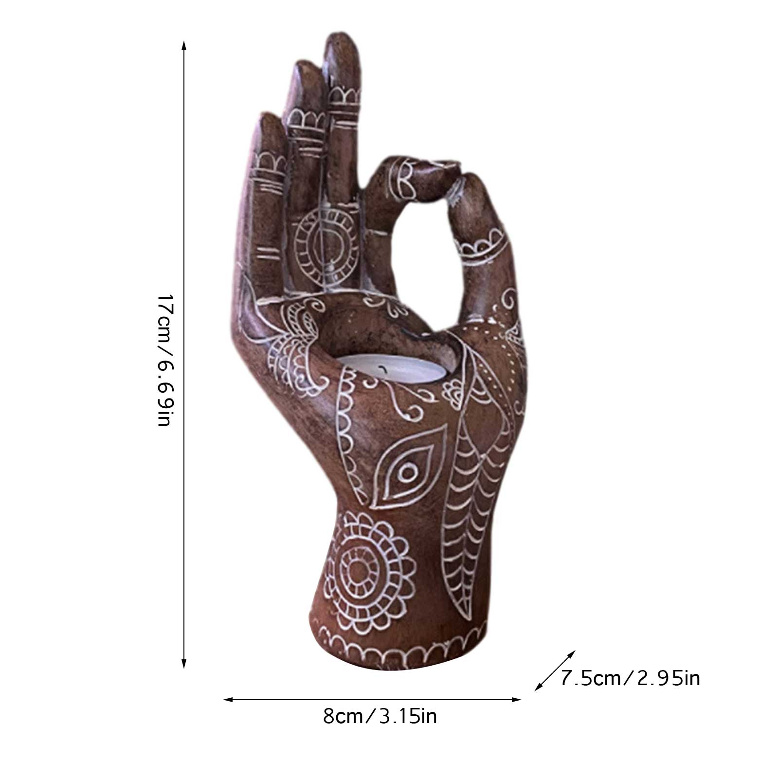1pc Buddha Candle Holder - Elementsofthewitch