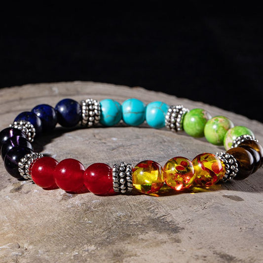 7 Chakra Beaded Bracelet - Elementsofthewitch