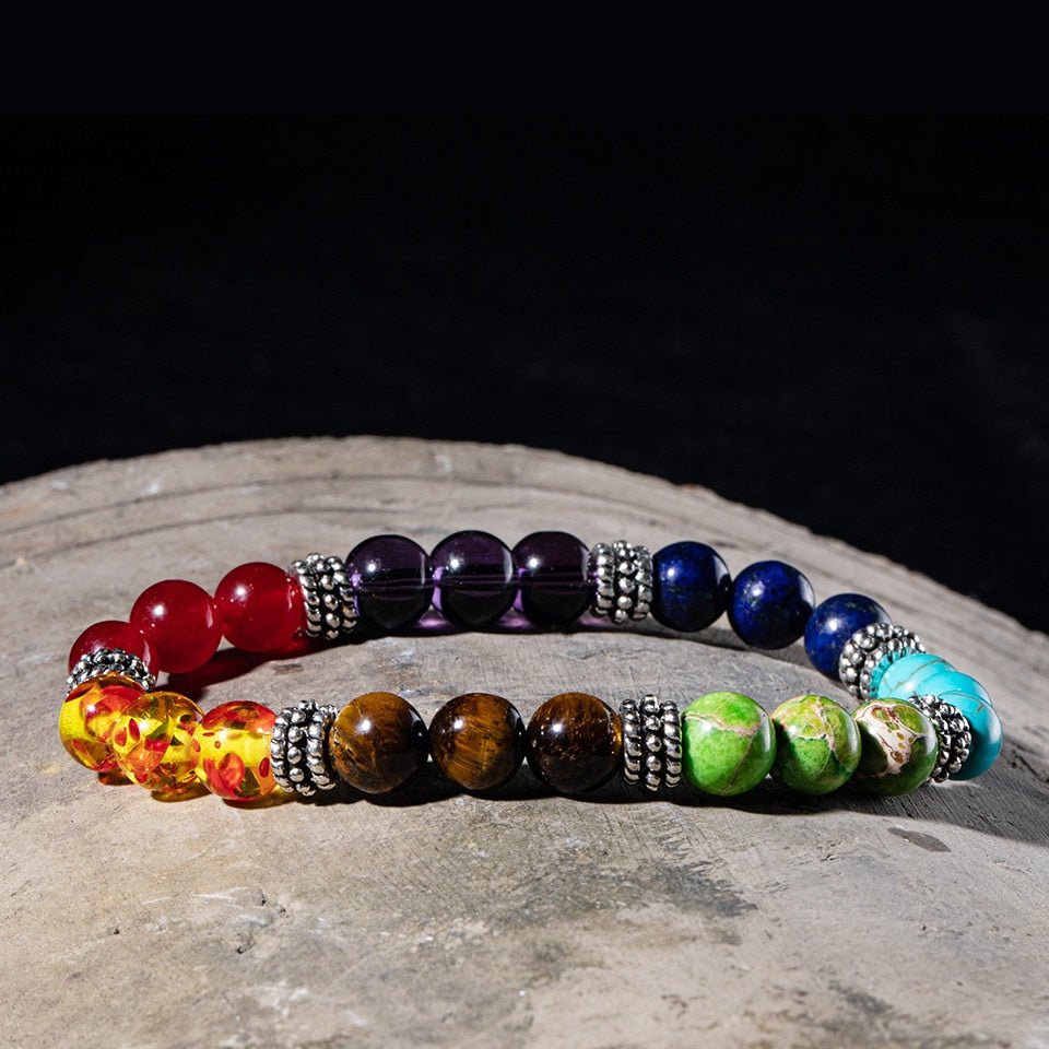 7 Chakra Beaded Bracelet - Elementsofthewitch