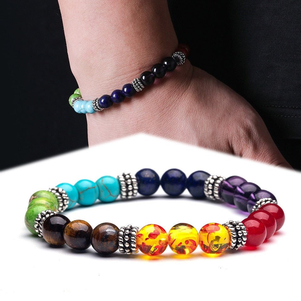 7 Chakra Beaded Bracelet - Elementsofthewitch