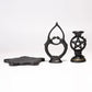 Couple Lovers Display stand for Crystal spheres Pentacle 7 stars Array Base Gemstone balls holder Resin Home Decoration ornament