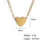 Mini Heart Pendant Necklace - Elementsofthewitch