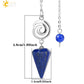 CSJA Spiritual Crystal Pendulum for Divination Dowsing Rod Natural Stone Quartz Pendant Pendules for Radiesthesia Pendulos G717