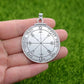 Double Side Key Of Solomon Fourth Pentacle Of Mercury Seal Pendant Necklace Wiccan Pagan Amulets Talismans Jewlery