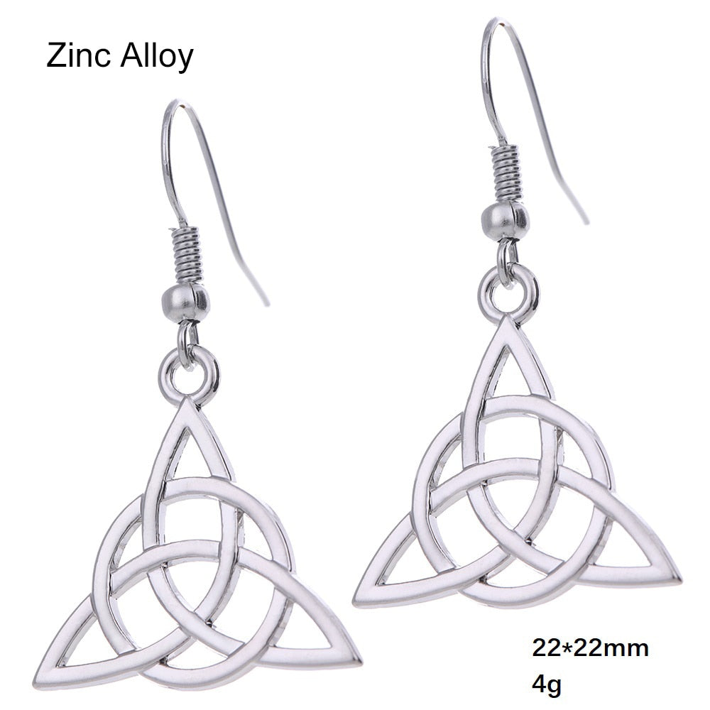 Witch Knot - Triqueta Earrings or Necklace - Elementsofthewitch