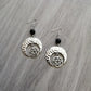 Witch Raw Crystal with Moon and Stars Earrings Witchy Dangle Jewelry Celestial with Healing Quartz Bohemia Jewelry Women Gift