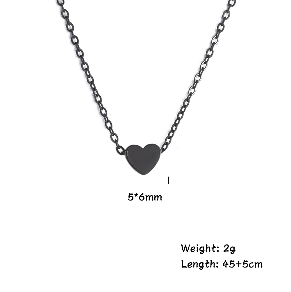 Mini Heart Pendant Necklace - Elementsofthewitch