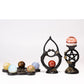 Couple Lovers Display stand for Crystal spheres Pentacle 7 stars Array Base Gemstone balls holder Resin Home Decoration ornament