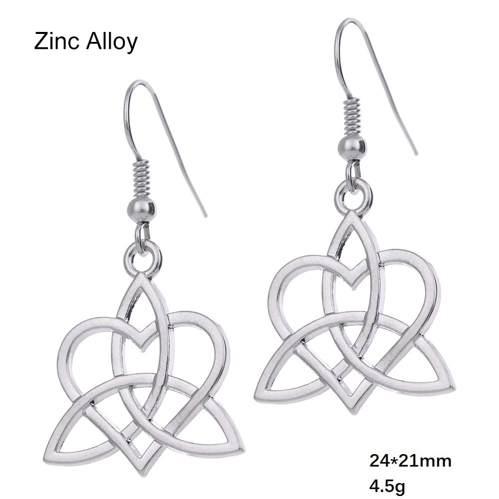Witch Knot - Triqueta Earrings or Necklace - Elementsofthewitch