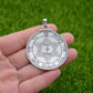 Double Side Key Of Solomon Fourth Pentacle Of Mercury Seal Pendant Necklace Wiccan Pagan Amulets Talismans Jewlery