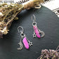 Witch Raw Crystal with Moon and Stars Earrings Witchy Dangle Jewelry Celestial with Healing Quartz Bohemia Jewelry Women Gift