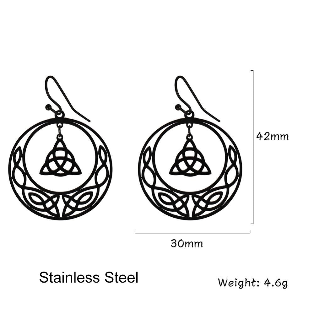 Witch Knot - Triqueta Earrings or Necklace - Elementsofthewitch