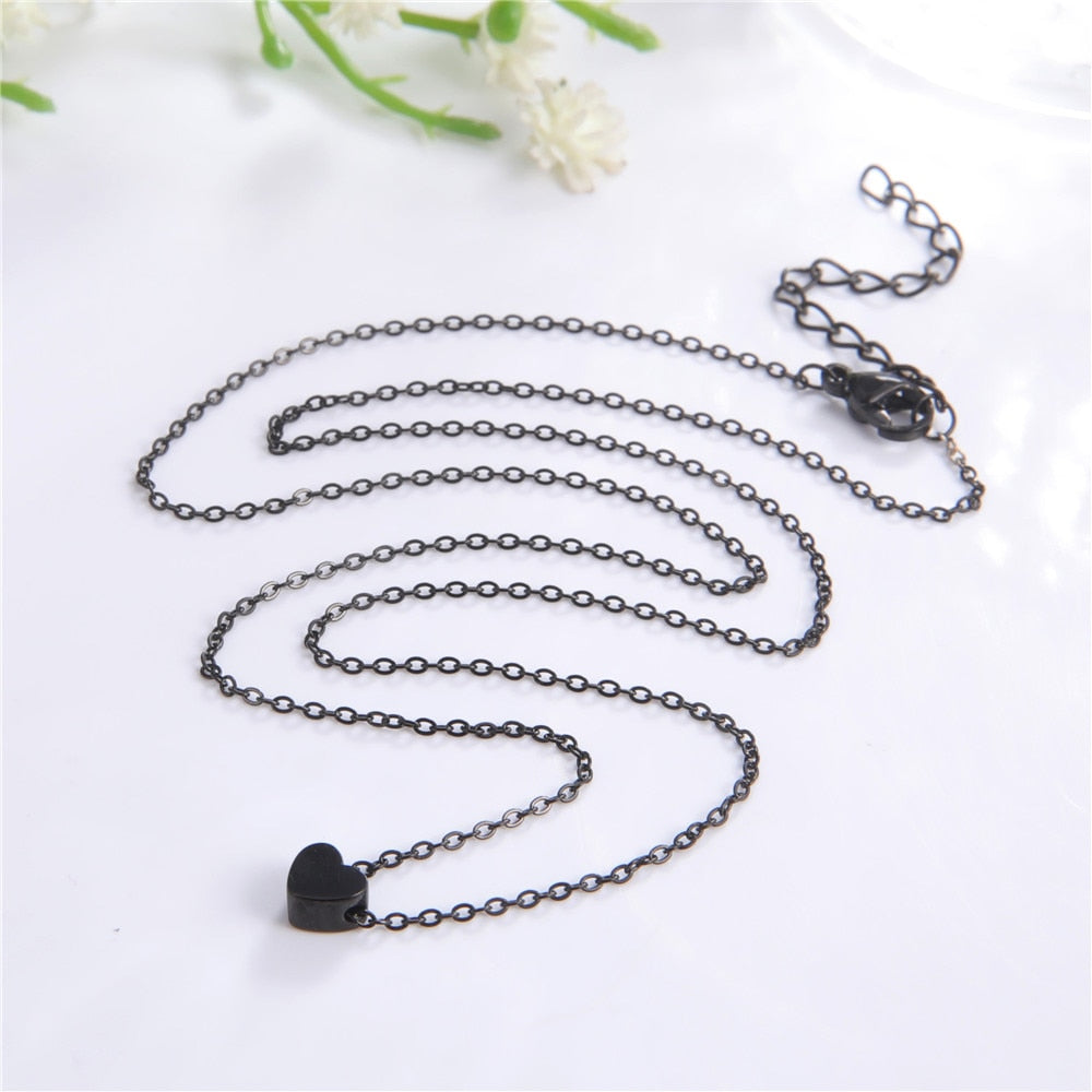 Mini Heart Pendant Necklace - Elementsofthewitch