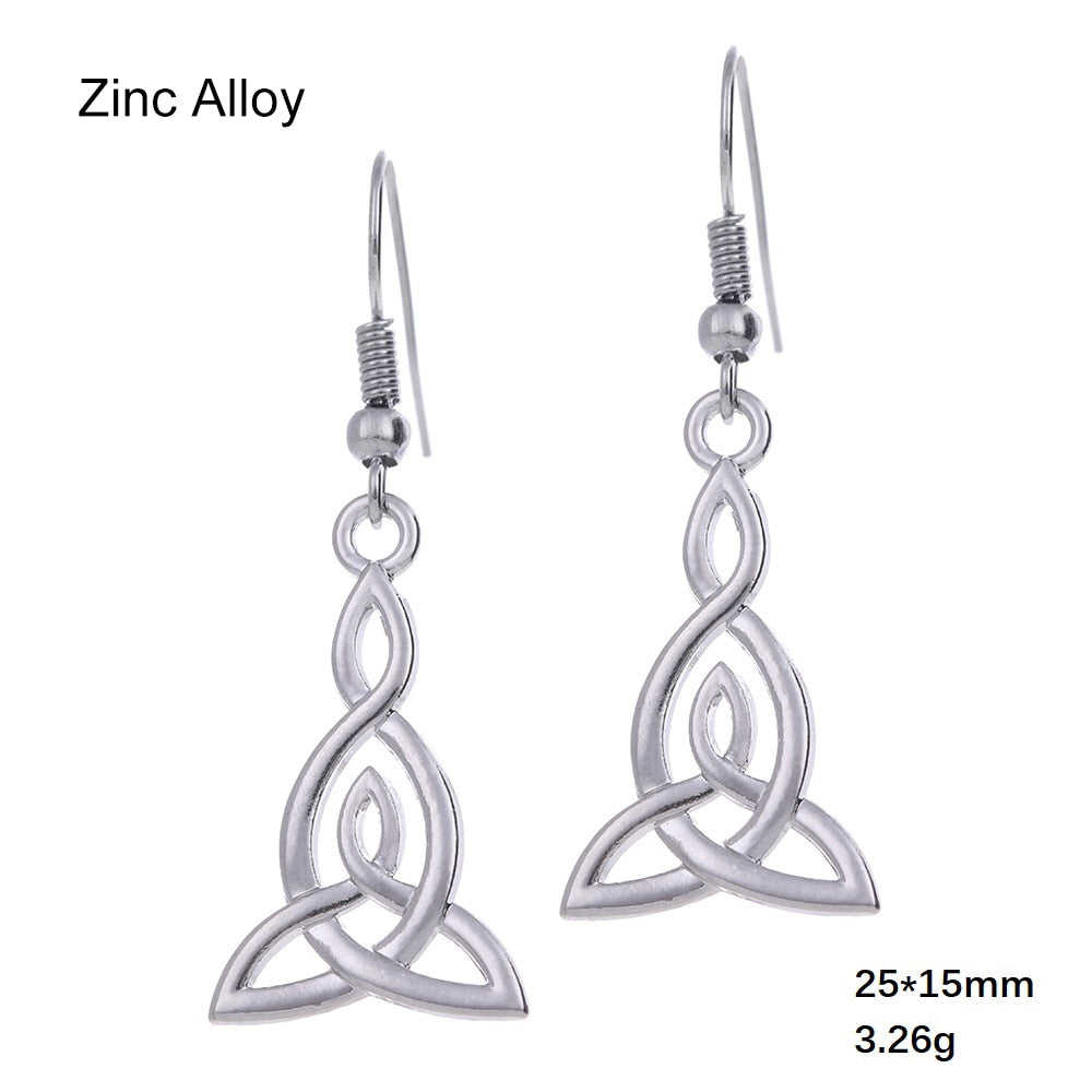 Witch Knot - Triqueta Earrings or Necklace - Elementsofthewitch