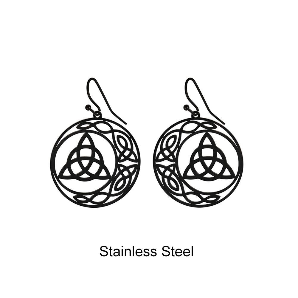 Witch Knot - Triqueta Earrings or Necklace - Elementsofthewitch
