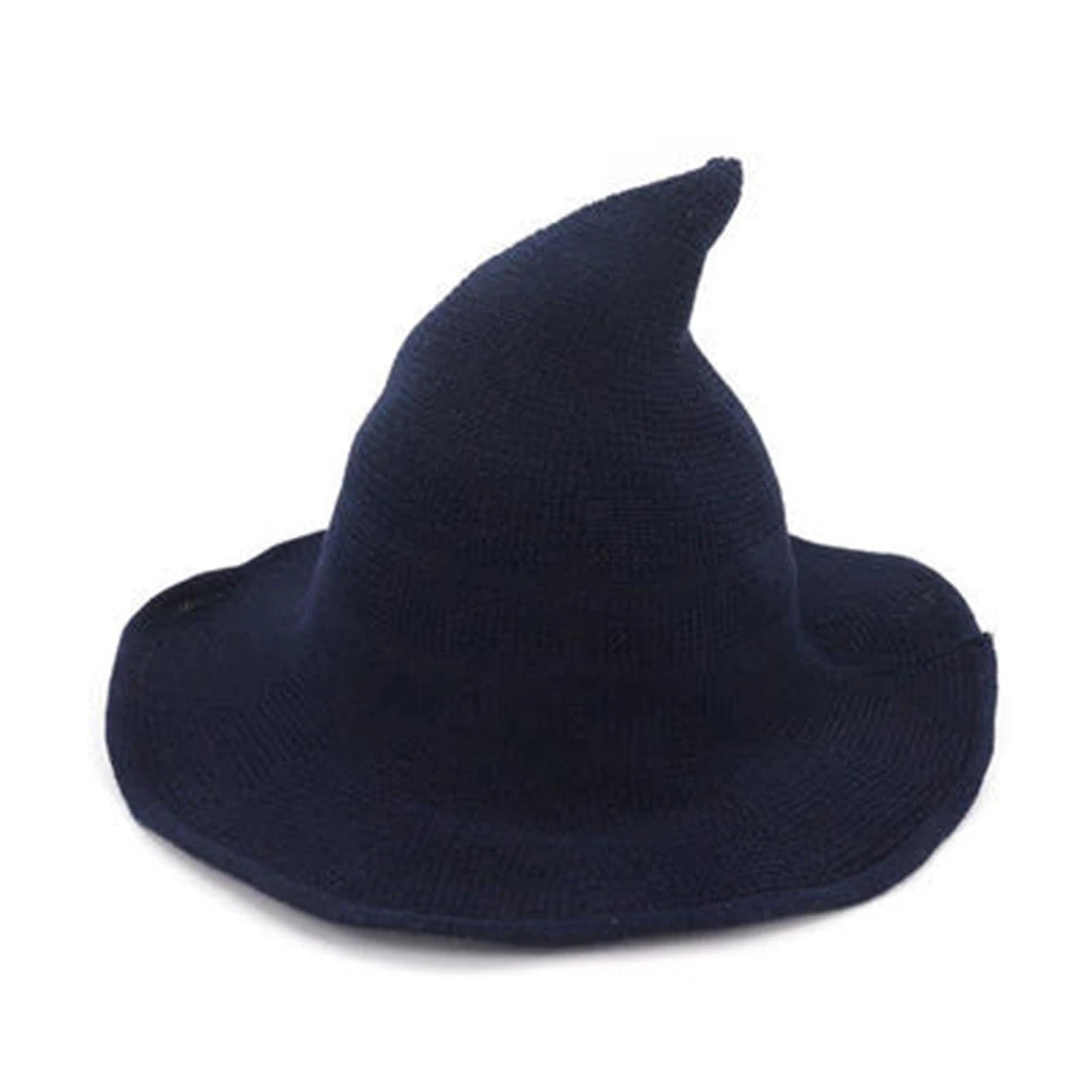 1 PCS Modern Halloween Witch Hat Woolen Women Lady Made From Fashionable Sheep Wool Halloween Party Hat Festival Party Hat