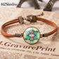 2020 Metatron Cube Pendant Bracelet Sacred Geometry Flower of Life Jewelry Chakra Spiritual Leather Bracelet Glass Dome Jewelry