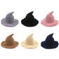 1 PCS Modern Halloween Witch Hat Woolen Women Lady Made From Fashionable Sheep Wool Halloween Party Hat Festival Party Hat