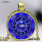 1pcs Zodiac Wicca Logo Necklace Pendant Pentagram Wiccan Vintage Chain for Women Men's Clothing Accessories Necklace Pendant
