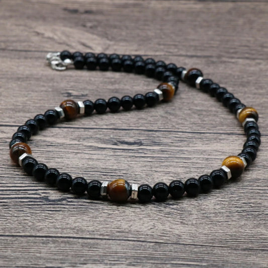 Lava Stone Chakra Necklace - Elementsofthewitch