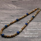 Classic Chakra Necklace Men Natural Lava Stone Collar Tribal Spiritual Colliers Punk Short Choker Erkek Kolye Boyfriend Gift