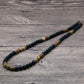 Classic Chakra Necklace Men Natural Lava Stone Collar Tribal Spiritual Colliers Punk Short Choker Erkek Kolye Boyfriend Gift