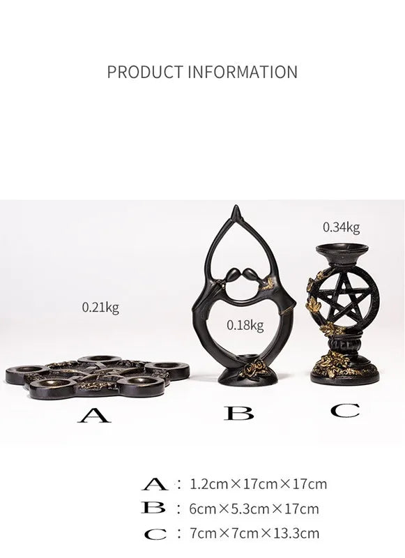 Couple Lovers Display stand for Crystal spheres Pentacle 7 stars Array Base Gemstone balls holder Resin Home Decoration ornament