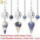CSJA Spiritual Crystal Pendulum for Divination Dowsing Rod Natural Stone Quartz Pendant Pendules for Radiesthesia Pendulos G717