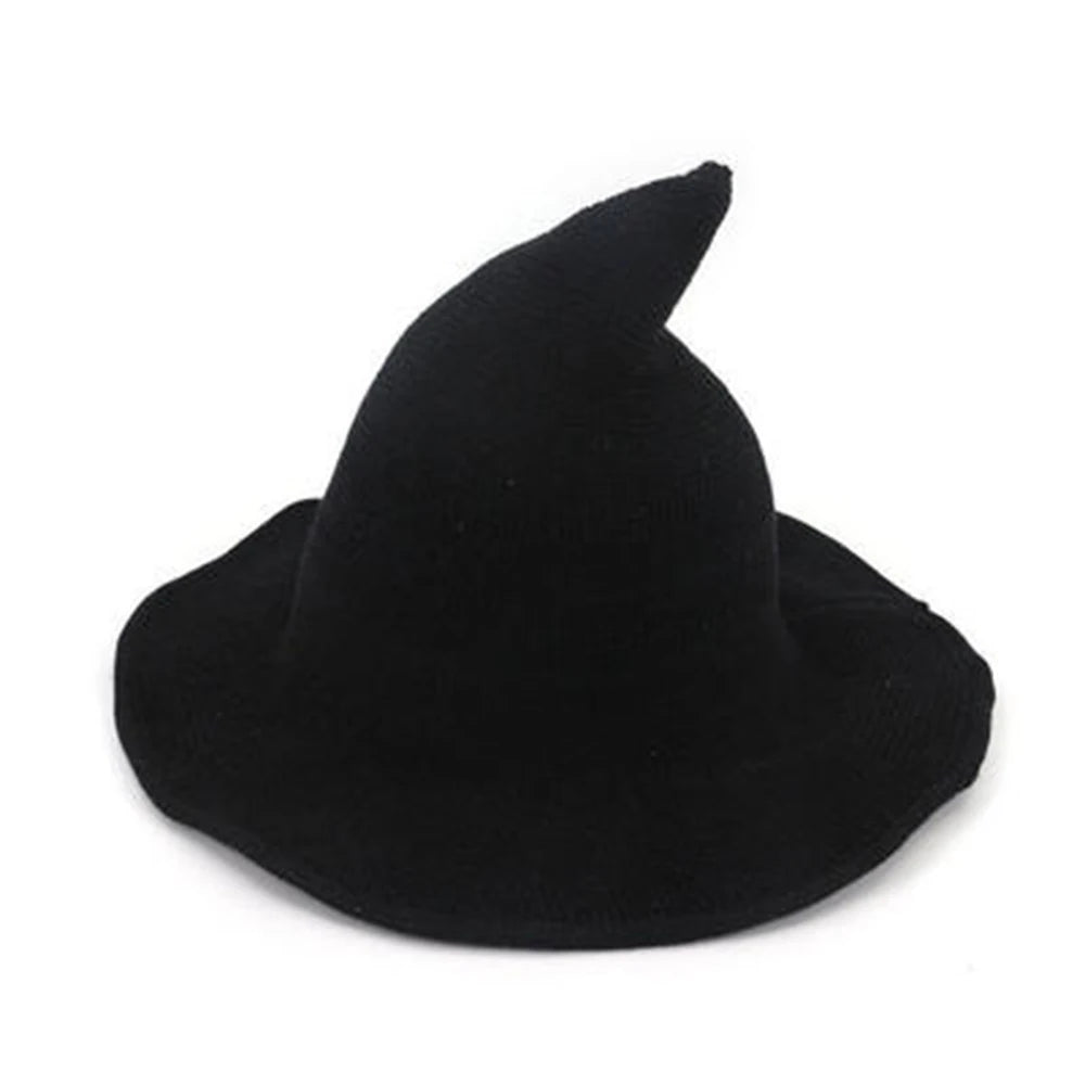 1 PCS Modern Halloween Witch Hat Woolen Women Lady Made From Fashionable Sheep Wool Halloween Party Hat Festival Party Hat