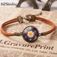 2020 Metatron Cube Pendant Bracelet Sacred Geometry Flower of Life Jewelry Chakra Spiritual Leather Bracelet Glass Dome Jewelry