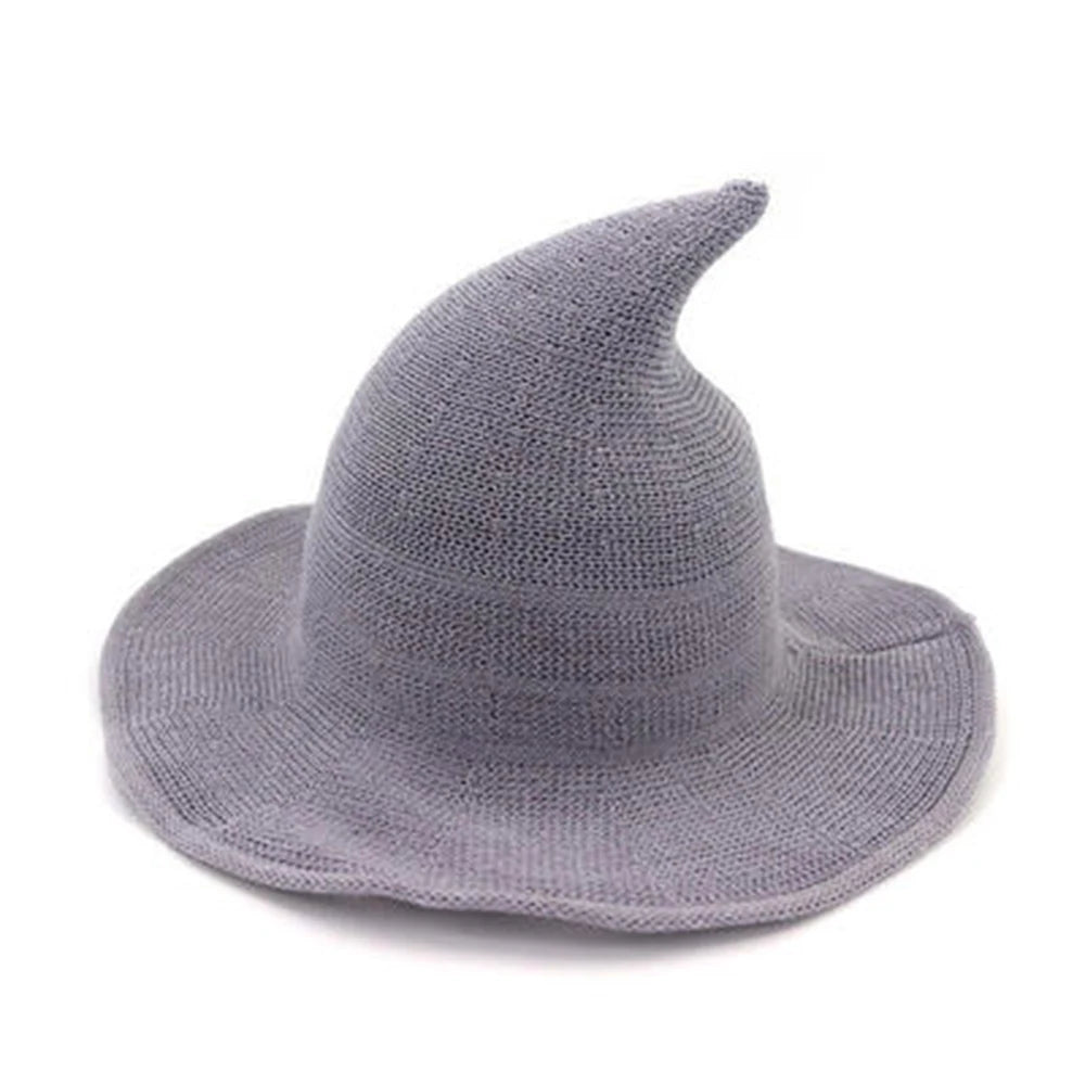 1 PCS Modern Halloween Witch Hat Woolen Women Lady Made From Fashionable Sheep Wool Halloween Party Hat Festival Party Hat