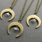 Witch Moon Choker Necklace Jewellery Minimalist Charm Halloween Pendant Fall Autumn Witchy Magic Gift Idea Statement Women Gift