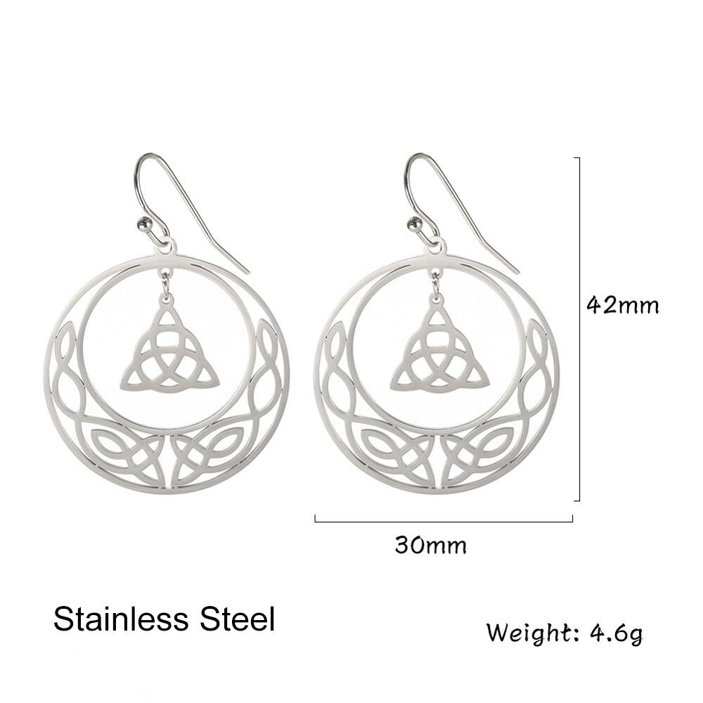 Witch Knot - Triqueta Earrings or Necklace - Elementsofthewitch