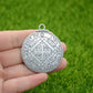 Double Side Key Of Solomon Fourth Pentacle Of Mercury Seal Pendant Necklace Wiccan Pagan Amulets Talismans Jewlery