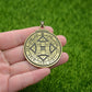 Double Side Key Of Solomon Fourth Pentacle Of Mercury Seal Pendant Necklace Wiccan Pagan Amulets Talismans Jewlery