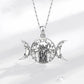Sterling Silver Triple Moon Goddess - Elementsofthewitch
