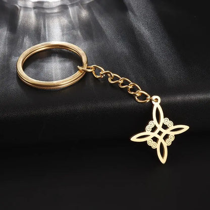 Trinity Knot Witch's Amulet Keychain