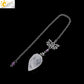 Spiritual Crystal Pendulums for Divination Dowsing Reiki Natural Stone Tiger Eye Pink Clear Quartz Yoga Esoterism Pendulos H494