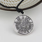Tetragrammaton Pentacle Pentagram Pendant Charm Necklace for Men Wiccan Talisman Pagen Amulet Vintage Jewelry