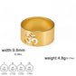 My Shape Yoga Om Symbol Rings Women Stainless Steel Finger Aum Ohm Om Hindu Spiritual Religious Jewelry Amulet Gifts for Men