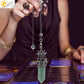 Spiritual Crystal Pendulums for Divination Dowsing Reiki Natural Stone Tiger Eye Pink Clear Quartz Yoga Esoterism Pendulos H494