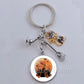 DIY Halloween Keyring Witchy Witchcraft hat Keychain Cat Key Chains Gothic Broomstick Charms Gift For Witch Lover Jewlery
