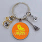 DIY Halloween Keyring Witchy Witchcraft hat Keychain Cat Key Chains Gothic Broomstick Charms Gift For Witch Lover Jewlery