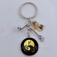 DIY Halloween Keyring Witchy Witchcraft hat Keychain Cat Key Chains Gothic Broomstick Charms Gift For Witch Lover Jewlery