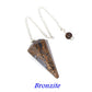 Natural Quartz Reiki Healing Pendulum Dowsing Spiritual Divination Cone Crystal Gemstone Pendulos Witchcraft Supplies Wholesale